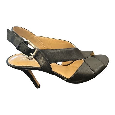 michael kors becky dress sandals black|Michael Kors mule sandals.